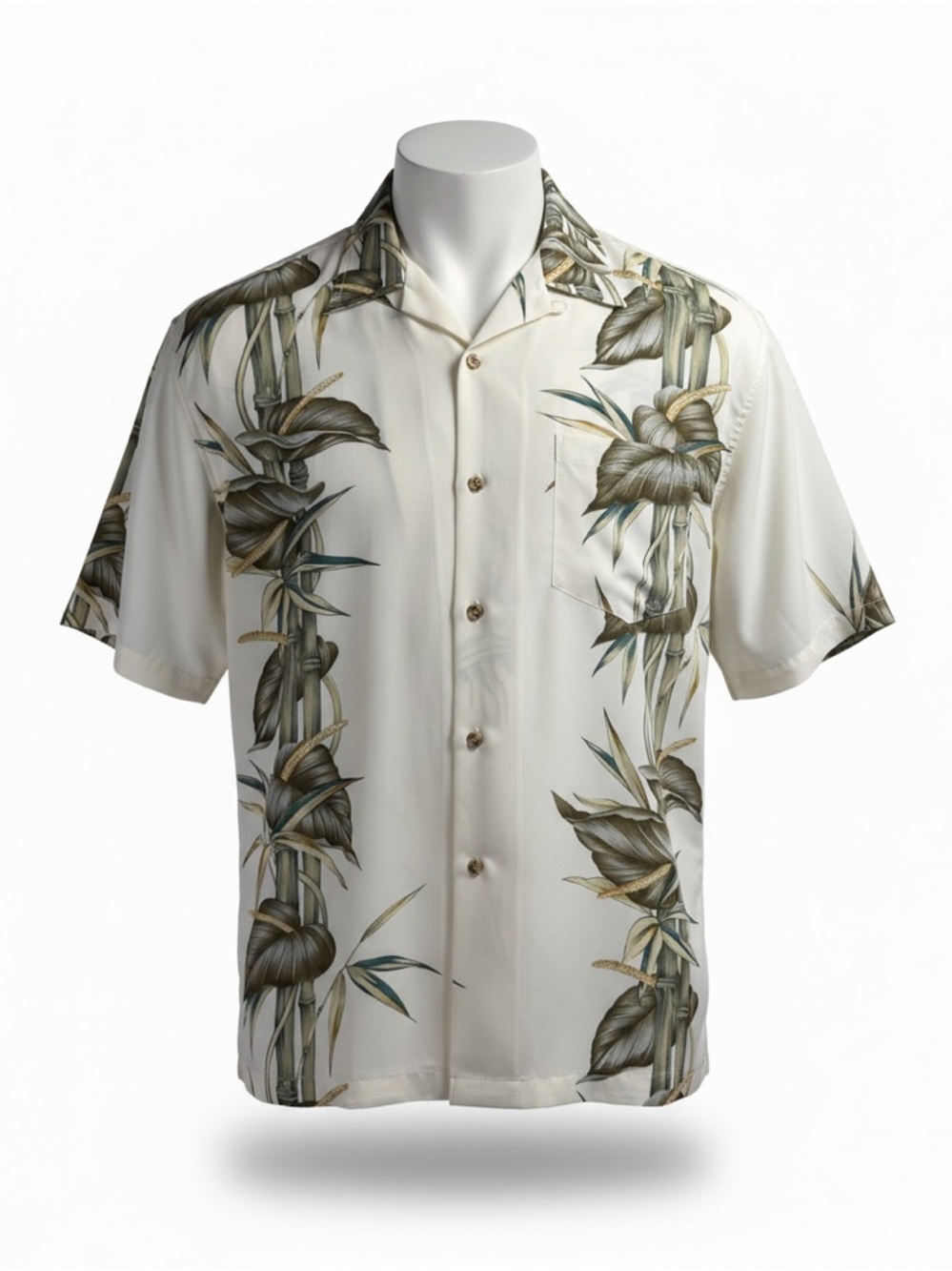 SPLATT Hawaiian Shirt XL Microfiber Tropical Theme Button Up